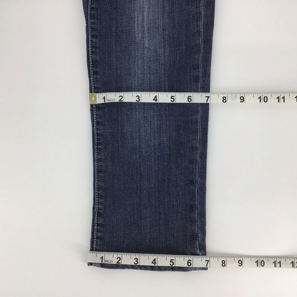 L.A. idol Cropped Dark Blue Wash Jeans, 29 - Picture 15 of 16